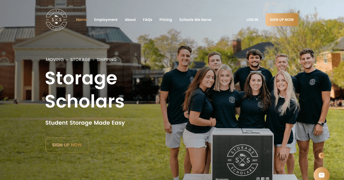 Storage Scholars College Student Storage and Moving